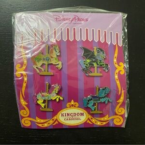 Disney Parks Kingdom Carousel Horse Pin Set